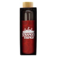 Stor Skleněná láhev se silikonovým povrchem STRANGER THINGS 585ml, 00694