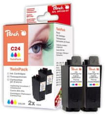 Peach PEACH Canon C24, color, BCI-21/24c, TwinPack, S200/S300