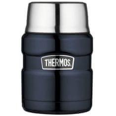 Thermos Termoska na jídlo se skládací lžičkou a hrnkem Termoska 0,47l - tmavě modrá