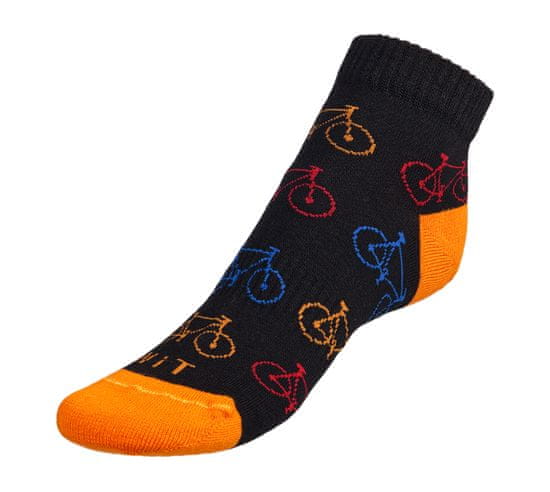 Bellatex Ponožky nízké Kolo 12 - 35-38 - černá, oranžová