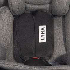 Lorelli Autosedačka LYRA ISOFIX 0-36 KG BLACK&GREY