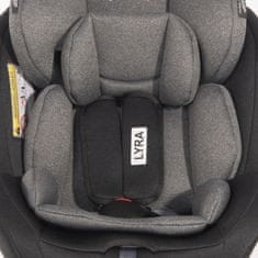 Lorelli Autosedačka LYRA ISOFIX 0-36 KG BLACK&GREY