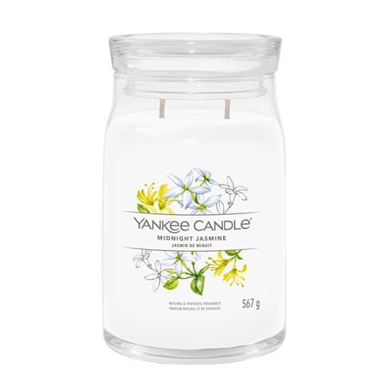 Yankee Candle Aromatická svíčka Signature sklo velké Midnight Jasmine 567 g