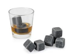 Iso Trade Chladicí kameny do nápojů - 9ks | černé