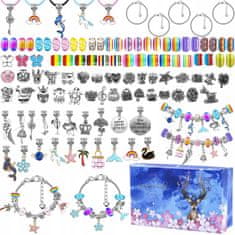 Iso Trade Sada šperků pro děti - náramky + korálky - 107 ks