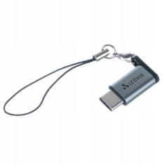 Iso Trade Redukce USB-C na micro USB-B 2.0 + šňůrka