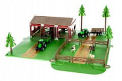 Iso Trade Velká dětská farma s traktory a zvířaty | 102-dílná