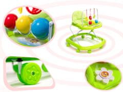 Iso Trade Dětské edukační chodítko s hračkami a zvuky | zelené