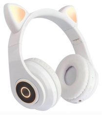 Iso Trade Bezdrátová bluetooth sluchátka s ušima - RGB LED