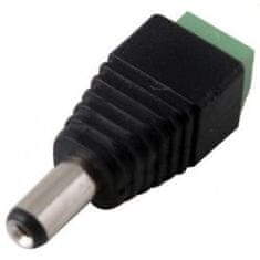 OEM DC napájecí konektor (samec) - vidlice se svorkovnicí 2,1 x 5,5mm