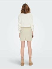 Jacqueline de Yong Krémová dámská pouzdrová džínová sukně JDY Cilla XL