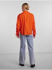 Pieces Oranžová dámská košile Pieces Brenna XS