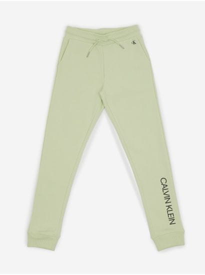 Calvin Klein Světle zelené holčičí tepláky Calvin Klein Jeans