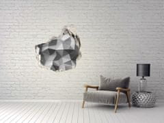 Wallmuralia Díra 3D foto tapeta Abstrakce trojúhelníky 75x75 cm