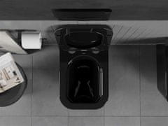 Mexen Teo závěsná wc mísa včetně sedátka s slow-slim, duroplastu, černá (30854070)
