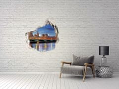 Wallmuralia Fototapeta díra na zeď 3D Temže Londýn 100x100 cm