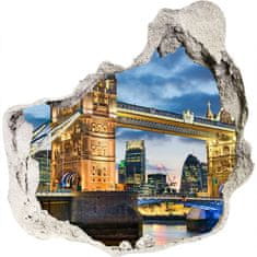 Wallmuralia Fototapeta díra na zeď 3D Tower bridge Londýn 100x100 cm