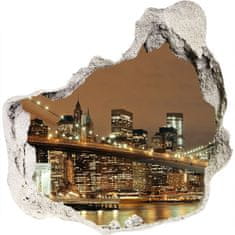 Wallmuralia Fototapeta díra na zeď 3D Manhattan New York 75x75 cm