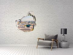 Wallmuralia Fototapeta díra na zeď 3D nálepka Paříž 75x75 cm