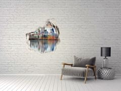 Wallmuralia Fototapeta díra na zeď 3D Panorama Londýn 75x75 cm