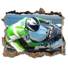 Wallmuralia Fototapeta díra na zeď 3D Motocyklový závod 95x64 cm