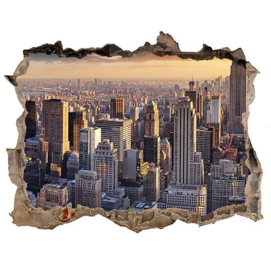 Wallmuralia Fototapeta díra na zeď 3D New York z ptačího pohledu