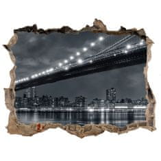 Wallmuralia Fototapeta díra na zeď 3D Brooklynský most 95x64 cm