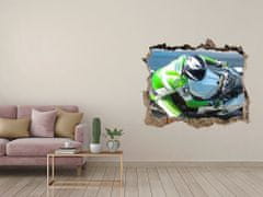 Wallmuralia Fototapeta díra na zeď 3D Motocyklový závod 95x64 cm