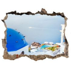 Wallmuralia Fototapeta díra na zeď 3D Santorini Řecko 120x81 cm