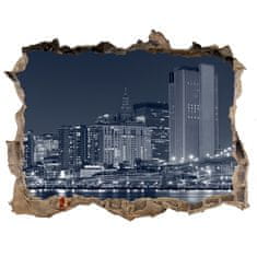 Wallmuralia Fototapeta díra na zeď 3D Manhattan New York 95x64 cm