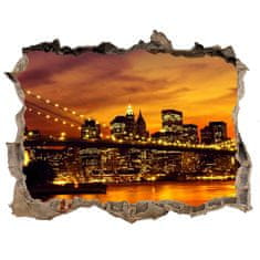 Wallmuralia Fototapeta díra na zeď 3D Brooklynský most 120x81 cm