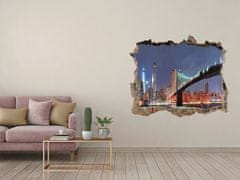 Wallmuralia Fototapeta díra na zeď 3D Manhattan New York 95x64 cm