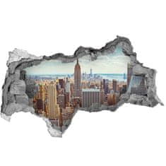 Wallmuralia Fototapeta díra na zeď 3D New York z ptačího pohledu 95x73 cm