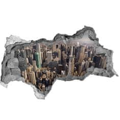 Wallmuralia Fototapeta díra na zeď 3D New York z ptačího pohledu 95x73 cm