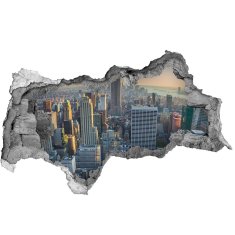 Wallmuralia Fototapeta díra na zeď 3D Manhattan New York 95x73 cm