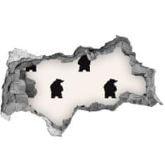 Wallmuralia Díra 3D foto tapeta nálepka Medvědi 115x88 cm