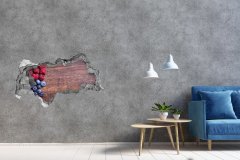 Wallmuralia Samolepící nálepka na zeď Lesní ovoce 115x88 cm