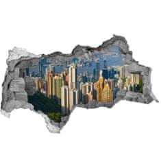 Wallmuralia Fototapeta díra na zeď 3D Hongkong panorama 95x73 cm