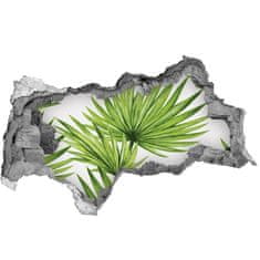 Wallmuralia 3D díra nálepka Tropické listí 95x73 cm