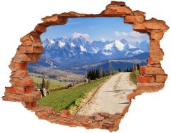 Wallmuralia Samolepící nálepka beton Panorama Tatry 90x70 cm