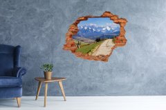 Wallmuralia Samolepící nálepka beton Panorama Tatry 90x70 cm