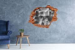 Wallmuralia Díra 3D foto tapeta Abstrakce trojúhelníky 90x70 cm