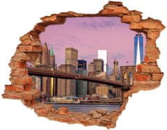 Wallmuralia Fototapeta díra na zeď 3D Manhattan New York 90x70 cm