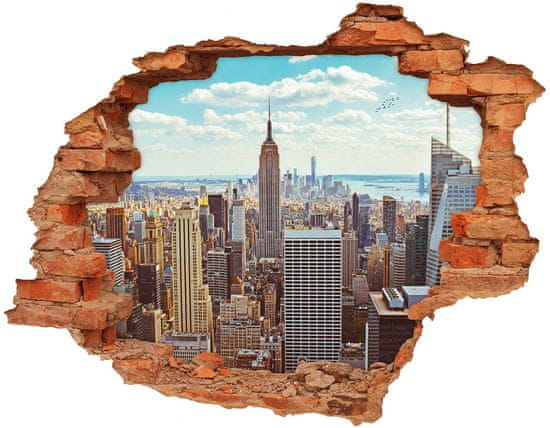 Wallmuralia Fototapeta díra na zeď 3D New York z ptačího pohledu