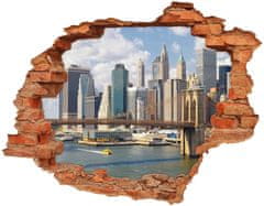 Wallmuralia Fototapeta díra na zeď 3D Manhattan New York 90x70 cm