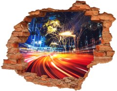 Wallmuralia Fototapeta díra na zeď 3D Rychlost ve městě 120x93 cm