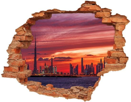 Wallmuralia Fototapeta díra na zeď 3D Západ slunce Dubaj