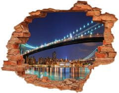 Wallmuralia Fototapeta díra na zeď 3D Manhattan New York 90x70 cm