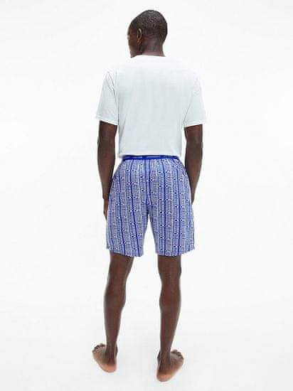Calvin Klein Pánské krátké pyžamo 000NM2128E - W17 - Modrá - Calvin Klein
