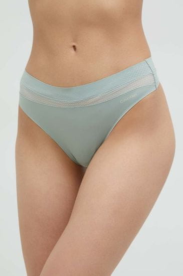 Calvin Klein Dámská tanga QF6047E 5G0 mátová - Calvin Klein